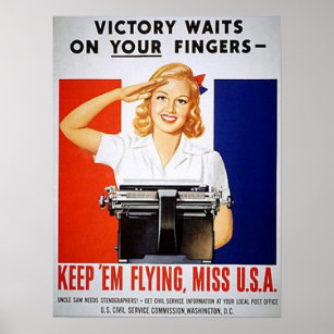 Victory Waits on Your Fingers Poster