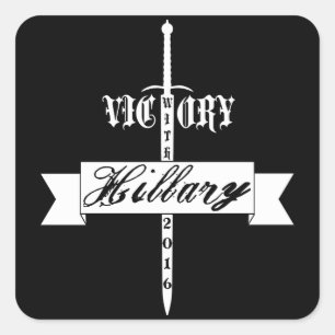 Victory with Hillary - 2016 Square Sticker