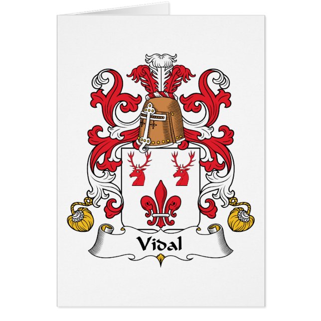 Vidal Family Crest (Front)
