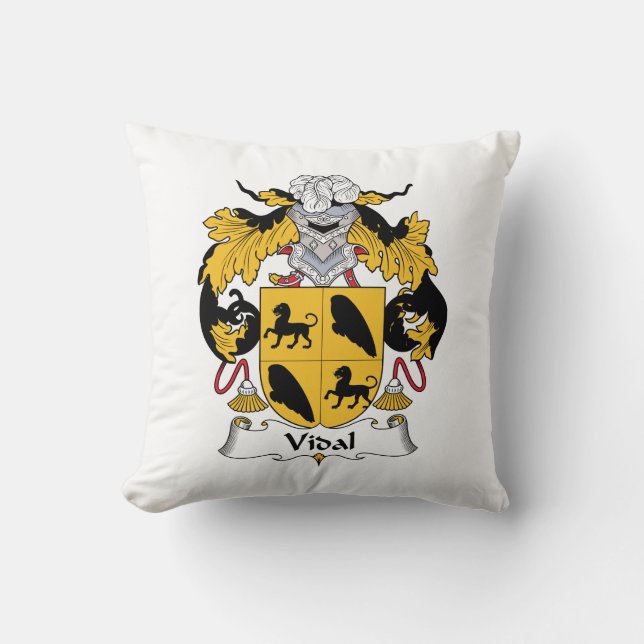 Vidal Family Crest Cushion (Front)