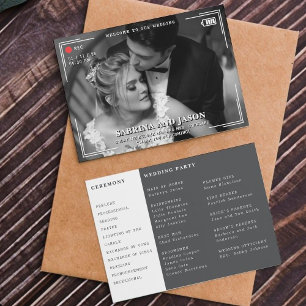 Video Camera Photo Wedding Program