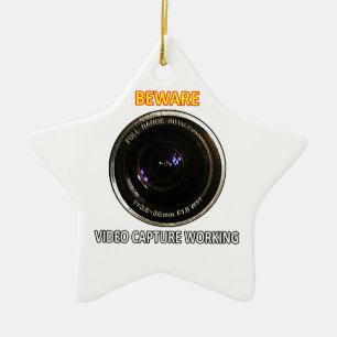 Video CAPTURE Working jGibney ART1 The MUSEUM Zazz Ceramic Ornament