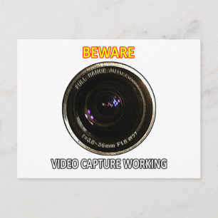 Video CAPTURE Working jGibney ART1 The MUSEUM Zazz Postcard