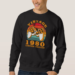 Video Console Gaming Controller Gamer Born In 1980 Sweatshirt