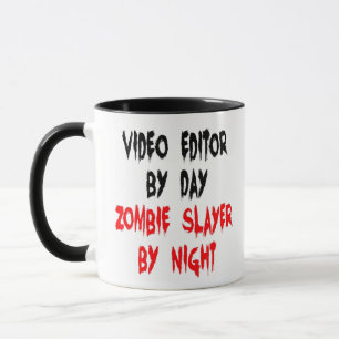 Video Editor Zombie Joke Mug