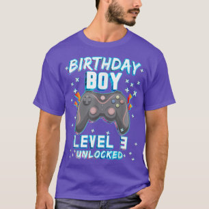 Video Game 3rd Birthday Gamer Boys Level 3 Unlock T-Shirt