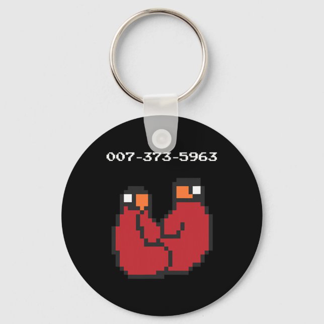 Video Game 90s 45s Codes Funny Gift  Key Ring (Front)
