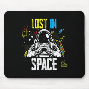 Video Game Astronauts Love Gaming Space Gamer Lost Mouse Pad