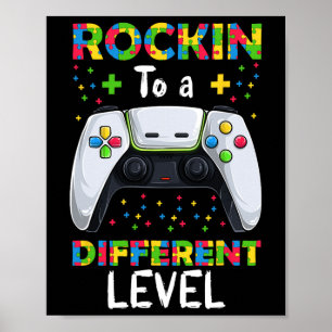 Video Game Autism Awareness Shirt Toddler Autistic Poster