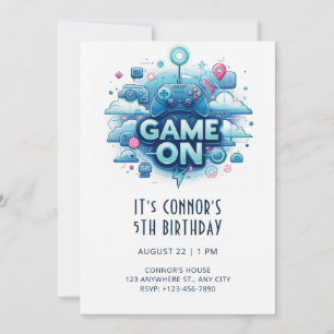 Video Game Birthday Invitation