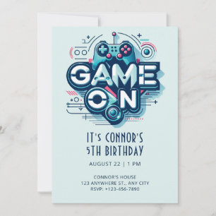 Video Game Birthday Invitation