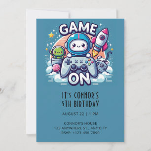 Video Game Birthday Invitation