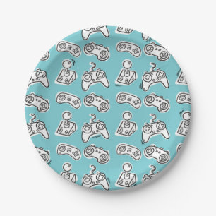 Video Game Birthday Paper Plates