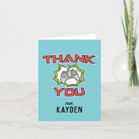 Video Game Birthday Thank You Card