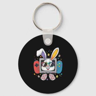 Video Game Bunny Eggs Costume Easter Day Boy Kids Key Ring