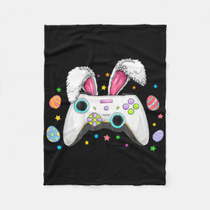 Video Game Bunny Eggs Costume Easter Day Boys Kids Fleece Blanket