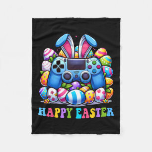 Video Game Bunny Eggs Costume Easter Day Boys Kids Fleece Blanket