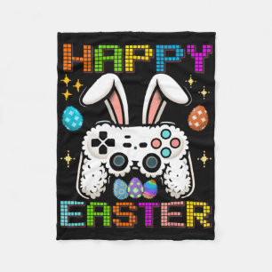 Video Game Bunny Eggs Costume Easter Day Boys Kids Fleece Blanket