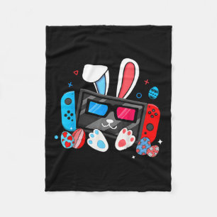 Video Game Bunny Eggs Costume Easter Day Boys Kids Fleece Blanket