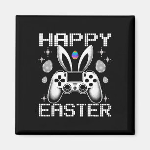 Video Game Bunny Eggs Costume Easter Day Boys Kids Magnet