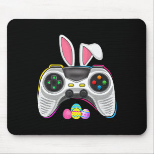 Video Game Bunny Eggs Costume Easter Day Boys Kids Mouse Pad