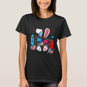 Video Game Bunny Eggs Costume Easter Day Boys Kids T-Shirt