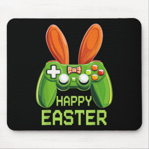 Video Game Bunny Eggs Easter Day Controller Gaming Mouse Pad