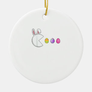 Video Game Bunny Eggs Easter Gamer Kids Boys Men G Ceramic Ornament