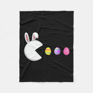 Video Game Bunny Eggs Easter Gamer Kids Boys Men G Fleece Blanket