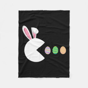 Video Game Bunny Eggs Easter Gamer Kids Boys Men G Fleece Blanket