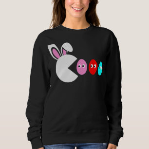 Video Game Bunny Eggs Easter Gamer Kids Boys Men G Sweatshirt