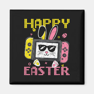 Video Game Bunny Eggs Happy Easter Day Controller Magnet