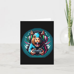 Video Game Capybara Gaming  Card