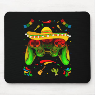 Video Game Cinco De Mayo Boys Kids Let's Fiesta Pa Mouse Pad