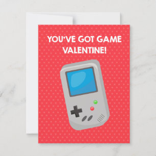 Video Game Classroom Valentine's Day Card