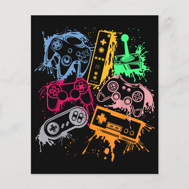Video Game Console Controllers Retro 80's 90's Arc (Front)