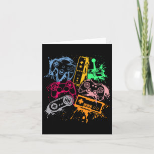 Video Game Console Controllers Retro 80's 90's Arc Card