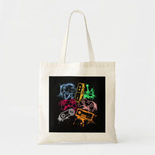 Video Game Console Controllers Retro 80's 90's Arc Tote Bag