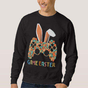 Video Game Controller Bunny Gamer Boys Mens Happy  Sweatshirt