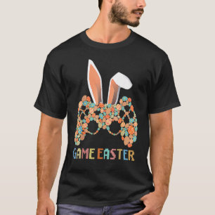 Video Game Controller Bunny Gamer Boys Mens Happy T-Shirt
