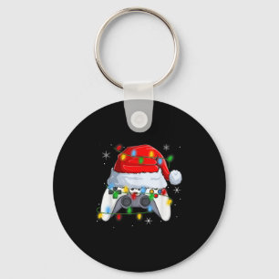 Video Game Controller Christmas Lights Gamer Boys Key Ring