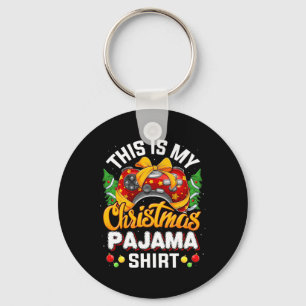 Video Game Controller Christmas Santa Hat Gamer Bo Key Ring