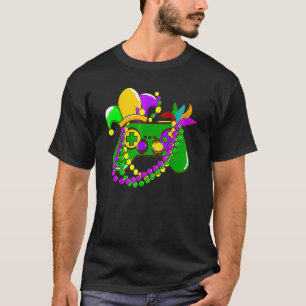 Video Game Controller Gamer E Sports Mardi Gras Ca T-Shirt