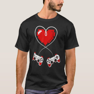 Video Game Controller Gamer Matching Couple Valent T-Shirt