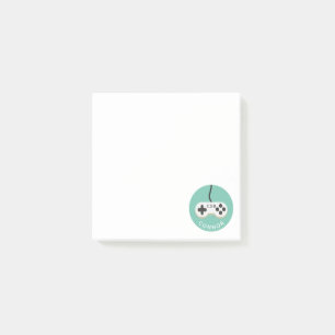 Video Game Controller Gamer Monogram Kids Post-it Notes