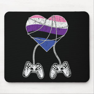 Video-game Controller Gender-fluid Pride Gaming Lg Mouse Pad