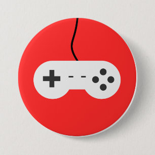 Video Game Controller Icon 7.5 Cm Round Badge