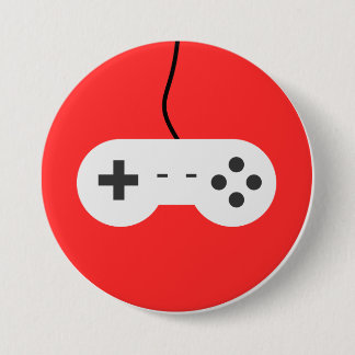 Video Game Controller Icon 7.5 Cm Round Badge