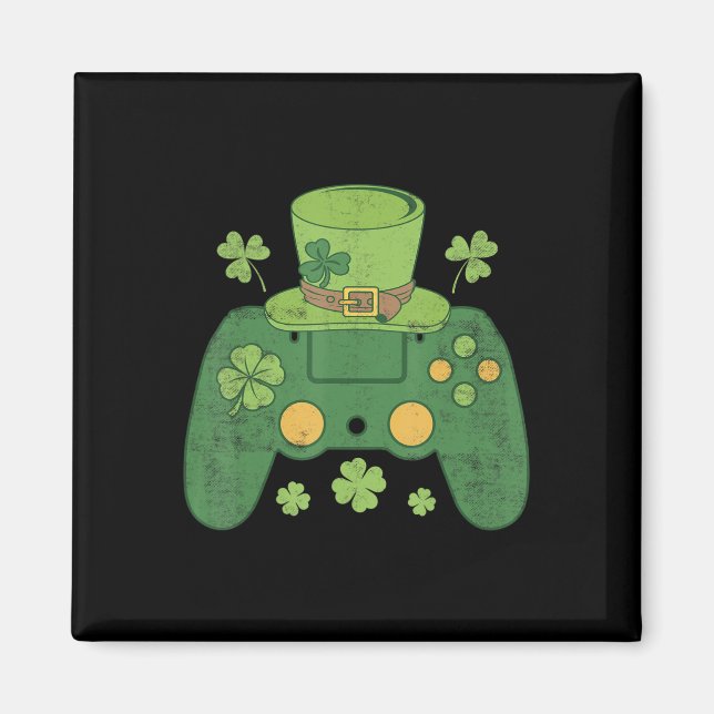 Video Game Controller Irish Gamer Boys Happy St Pa Magnet (Front)