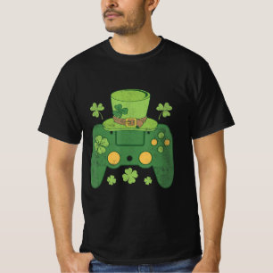 Video Game Controller Irish Gamer Boys Happy St Pa T-Shirt